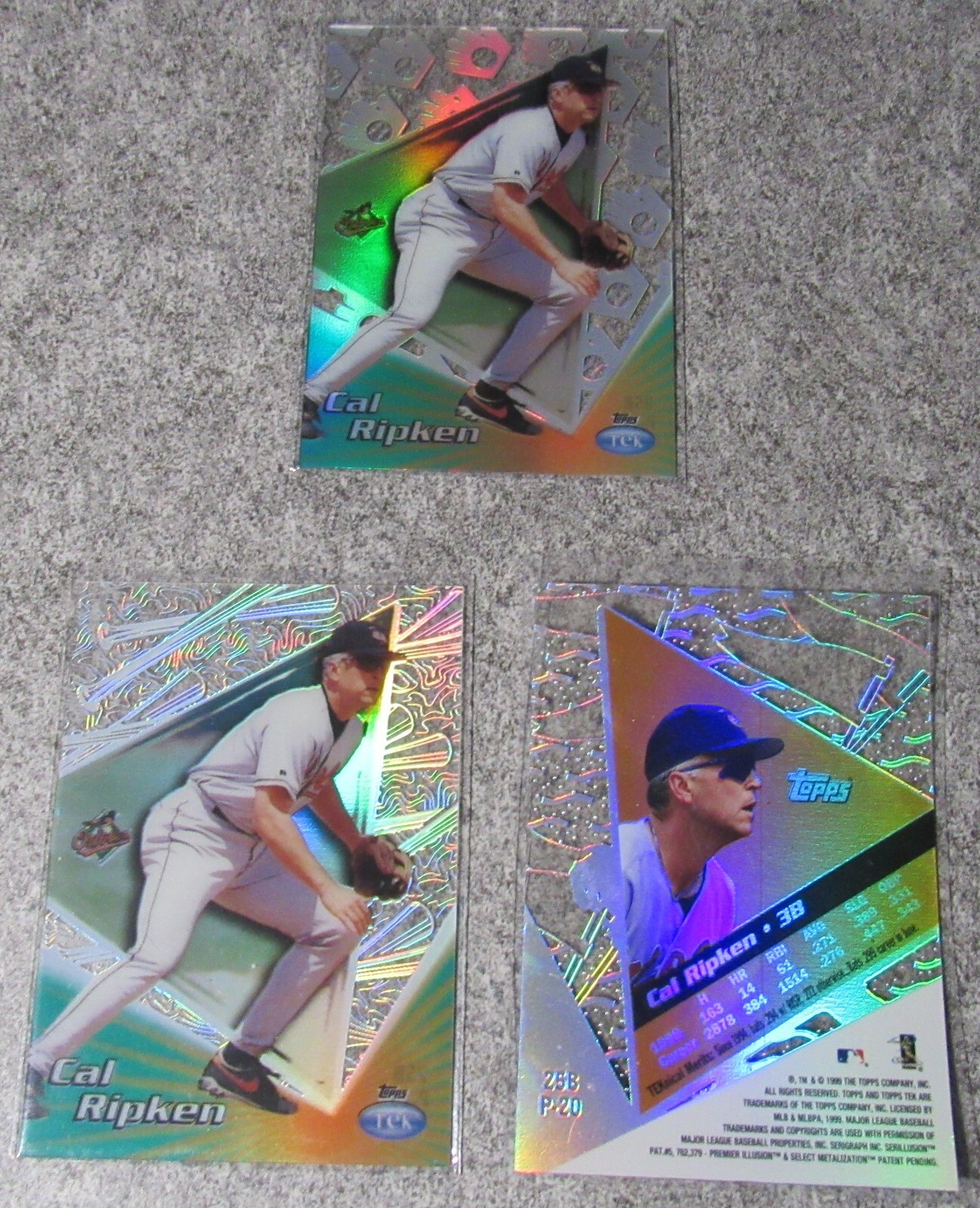 1999 TOPPS TEK CAL RIPKEN JR BALTIMORE ORIOLES 25B YOU PICK FREE SHIPPING