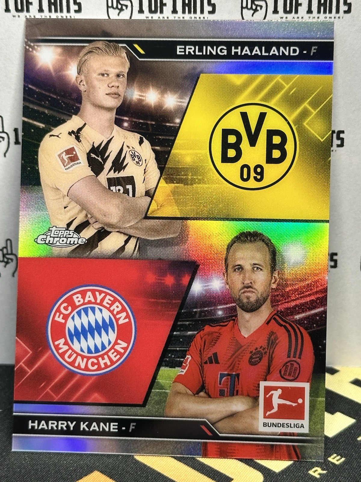 Harry Kane / Erling Haaland 2024-25 Topps Chrome Bundesliga History is Now *
