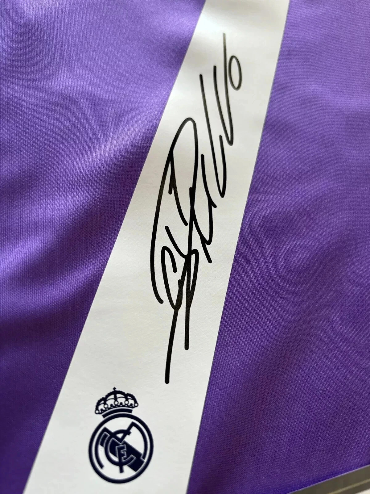 Cristiano Ronaldo UCL Final SIGNED Real Madrid Purple Shirt/Jersey + COA (READ)