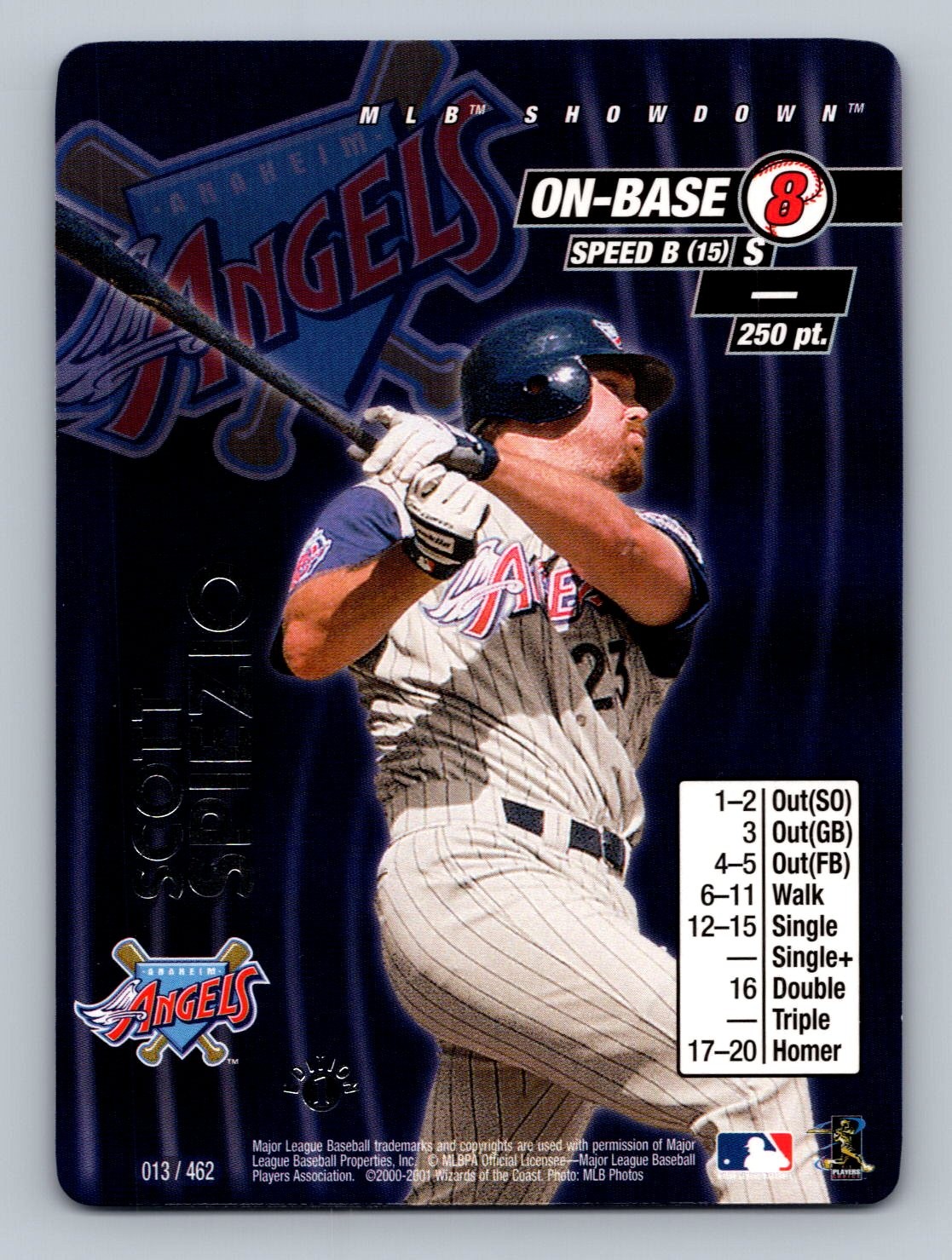 2001 MLB Showdown 1st Edition #013 Scott Spiezio