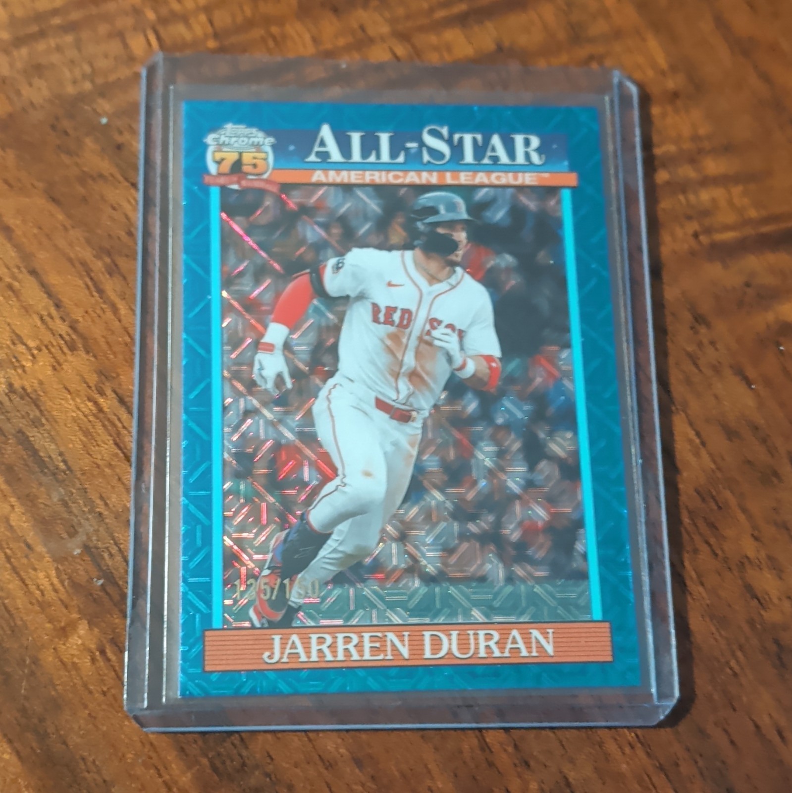 2026 Topps Series 2 Jarren Duran All-Star Blue Chrome Mojo Refractor /150