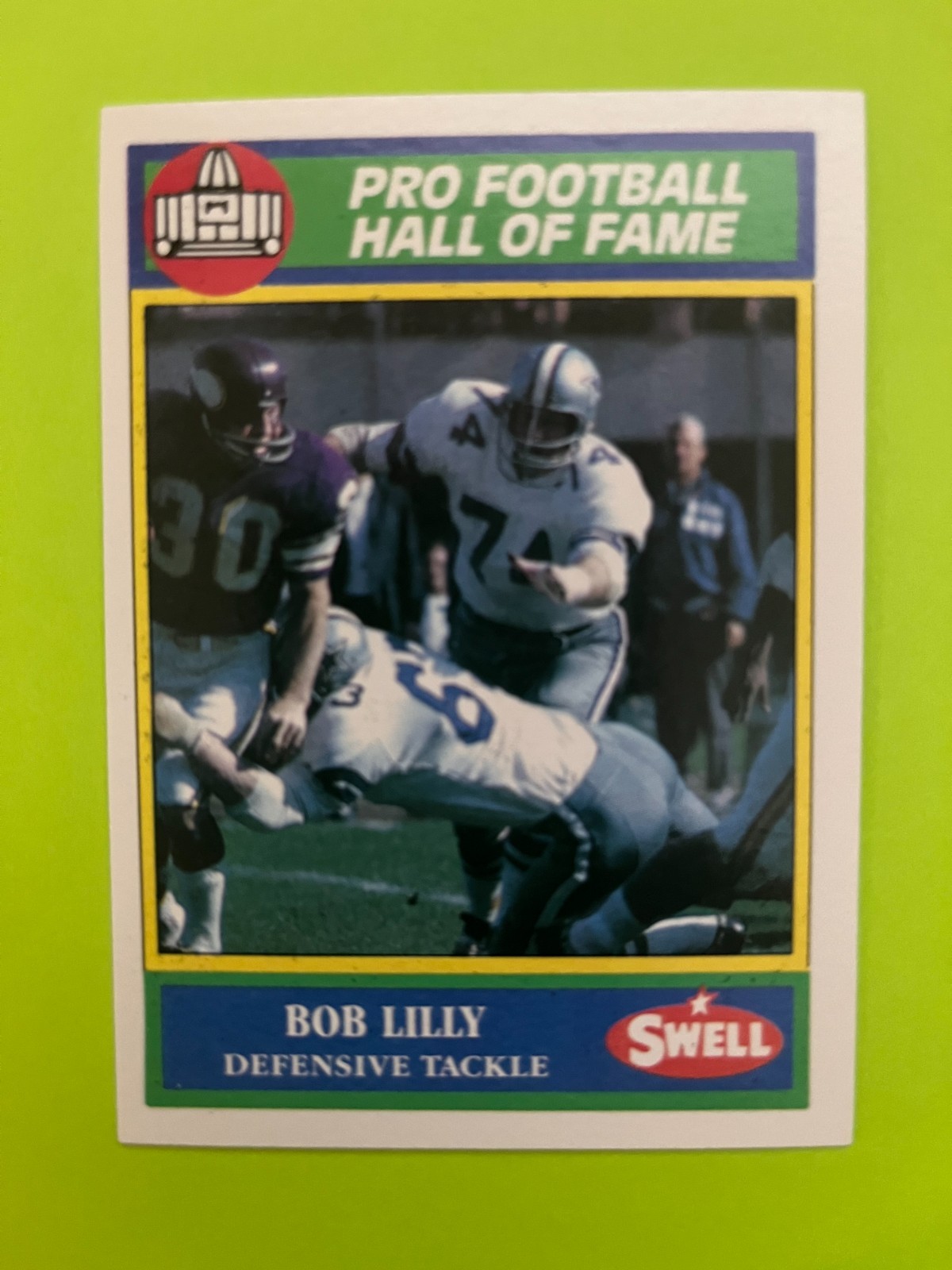 1990 Swell #109 Bob Lilly Dallas Cowboys NrMt