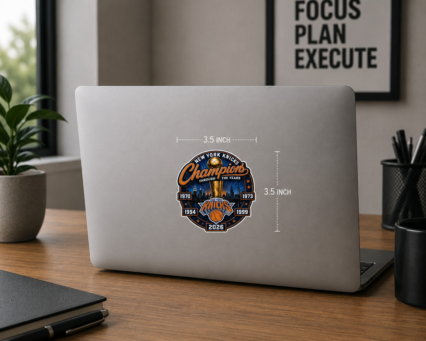 New York Knicks 2026 NBA Finals Champions 3.5″ x 3.5″ Vinyl Sticker NYK 2026