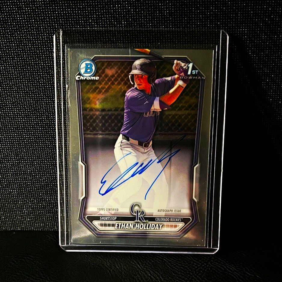 2026 Bowman Chrome Ethan Holliday — 1st Bowman AUTO
