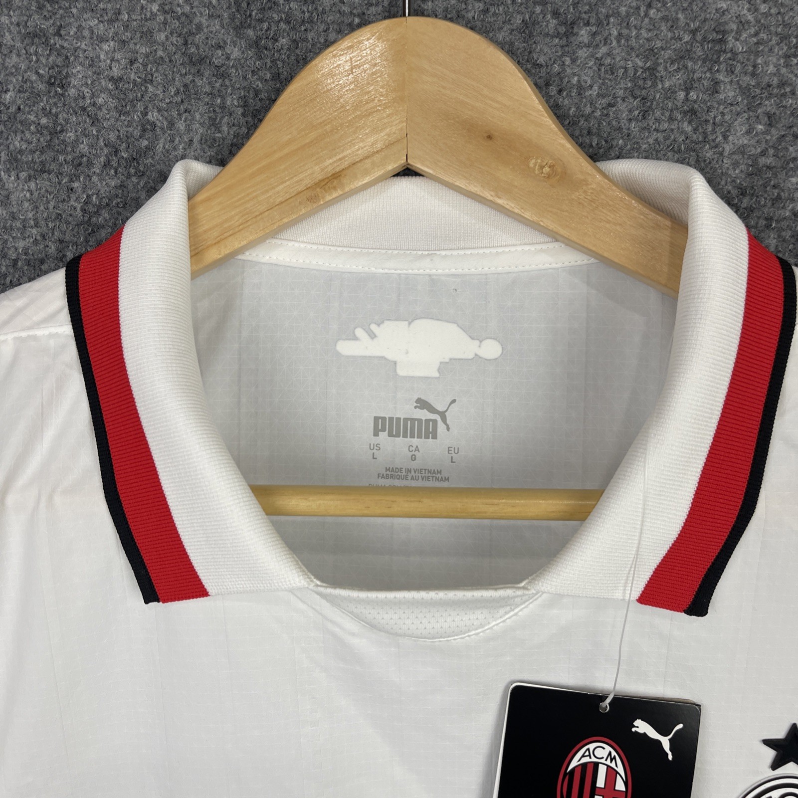 AC Milan Jersey Mens Large White Puma Ultra Weave Authentic Away Kit 2024/25