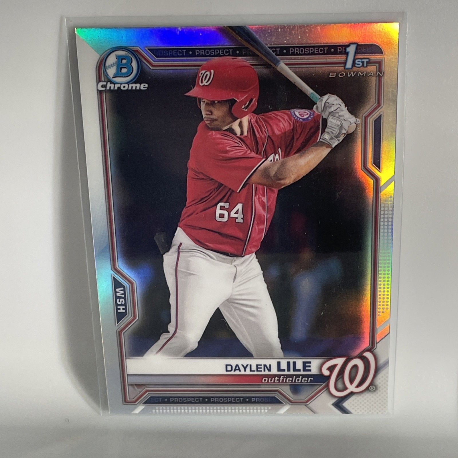 Daylen Lile 2021 Bowman Chrome Draft #BDC-18 Refractor 1st RC