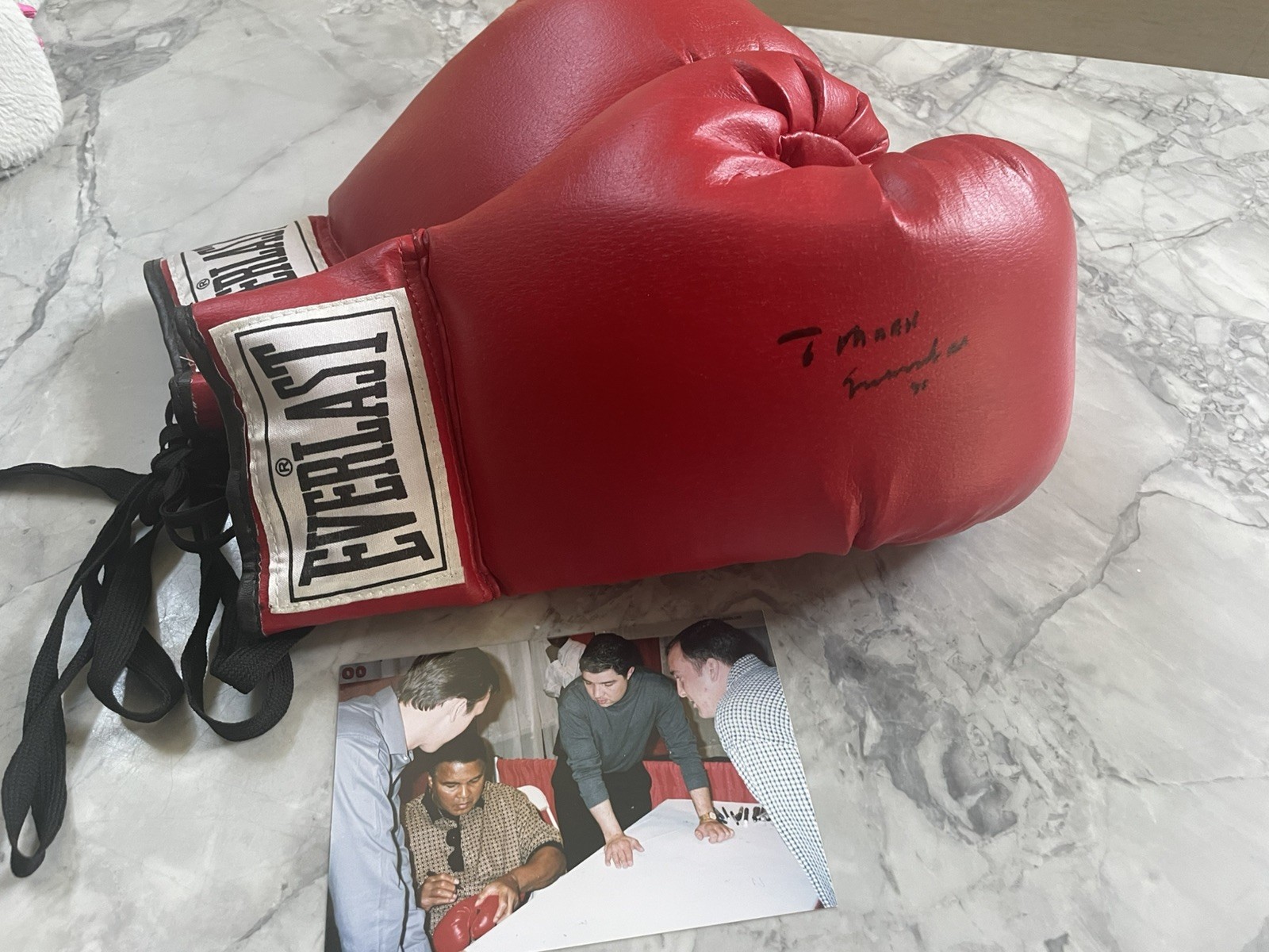 Muhammad Ali Signed Leather Boxing Glove w/Documentation/No COA