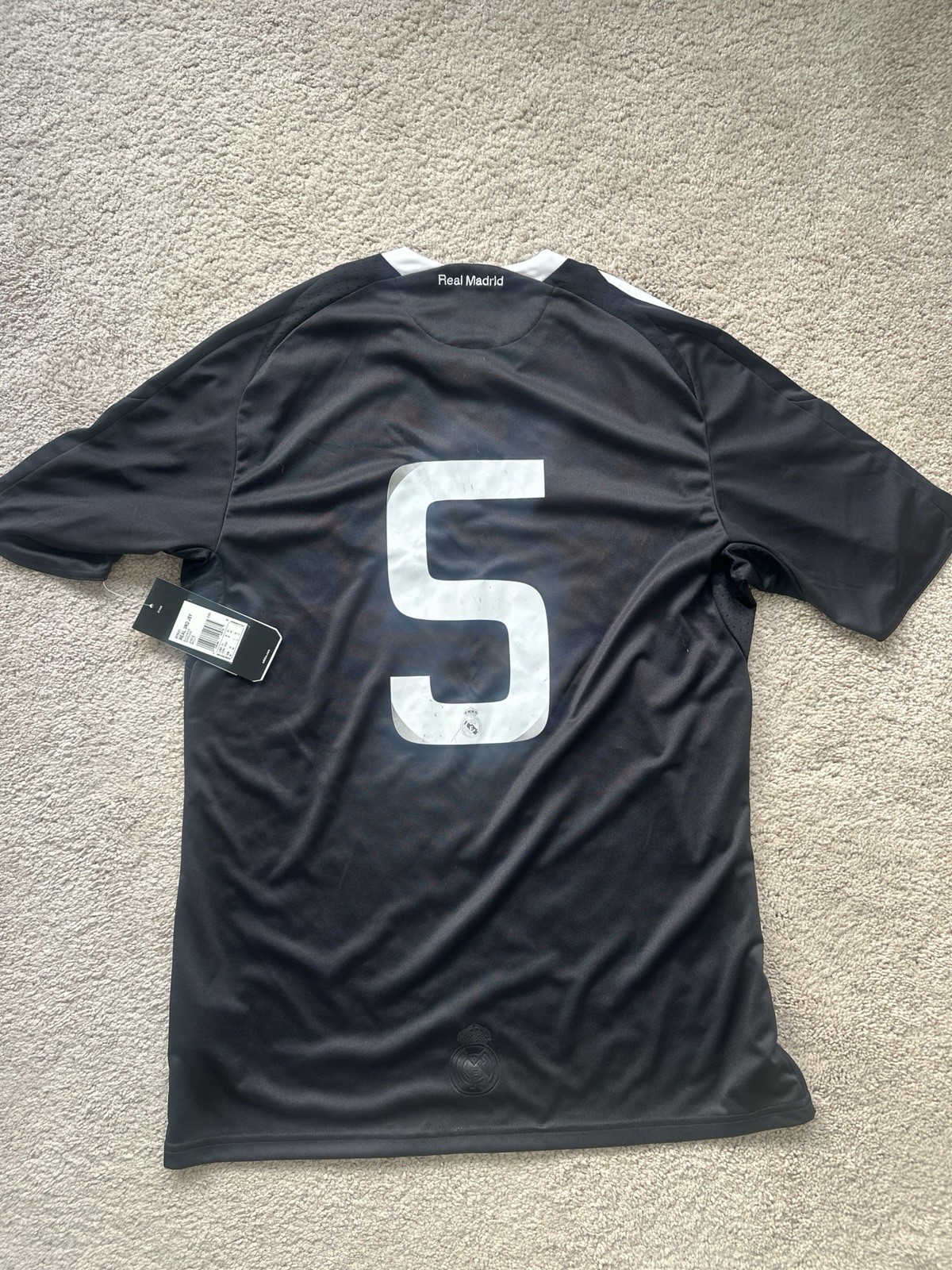 READ NWT Rare Vintage Adidas Real Madrid 2008/09 3rd CL Black Jersey Men’s M
