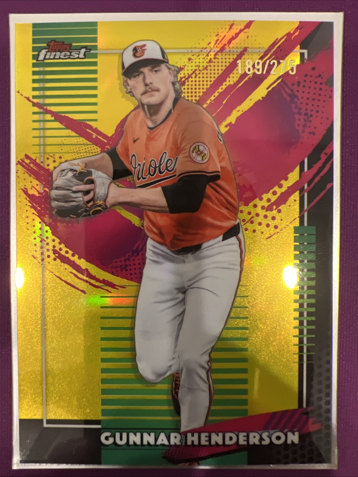 2026 Topps Finest – Rare Gunnar Henderson /275 Yellow Refractor