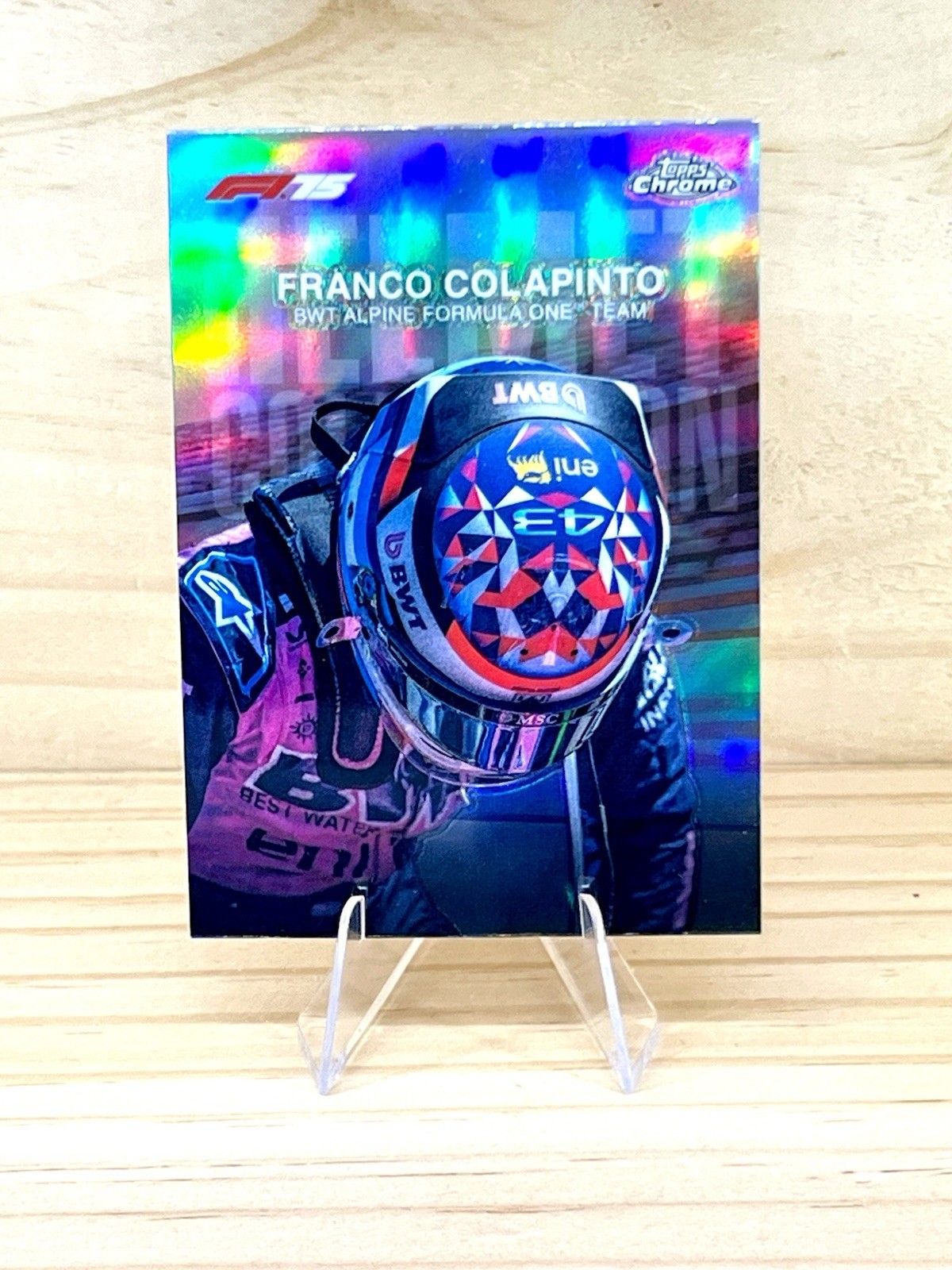 2025 Topps Chrome Formula 1 Franco Colapinto Helmet Collection