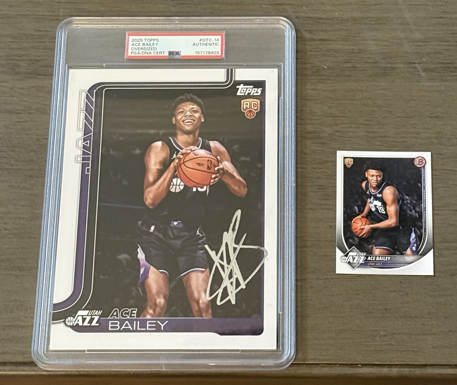 Ace Bailey Rookie Auto IP Autograph PSA DNA Oversized 2025 Topps RC OTC14 Pop 1