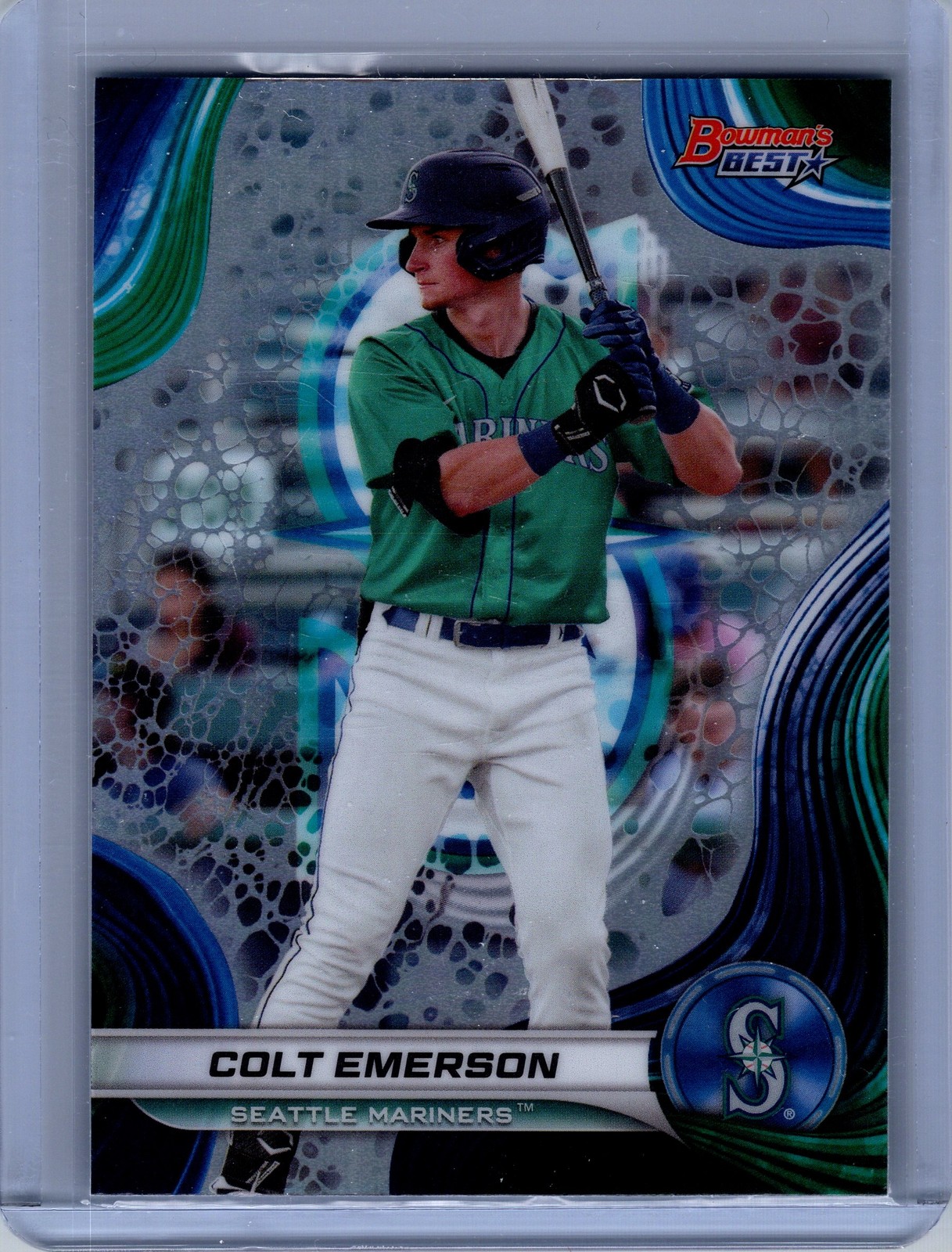2024 Bowman’s Best #TP-22 Colt Emerson Prospects Wave Refractors