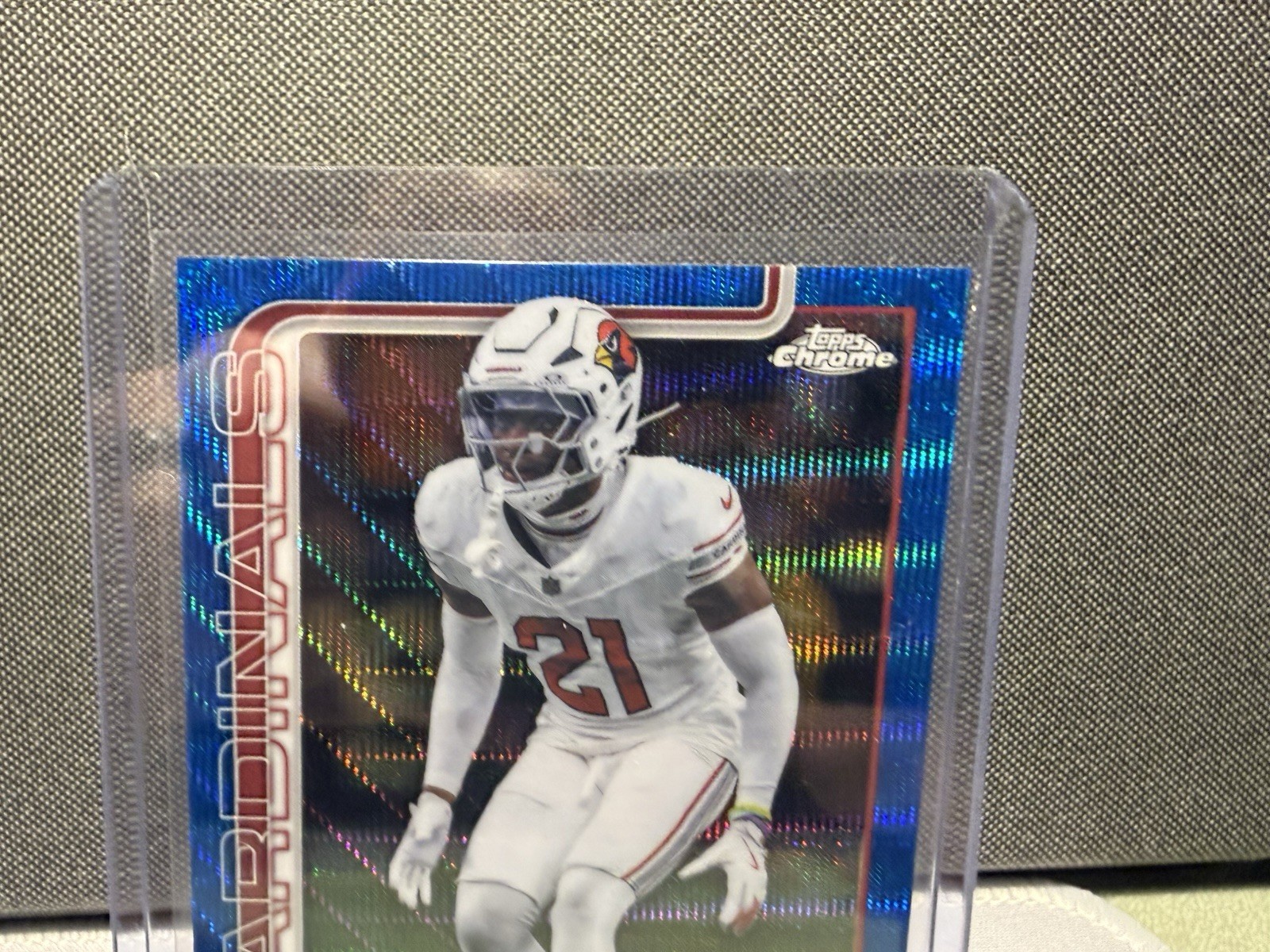 2025 Topps Chrome Football #6 Garrett Williams Blue Wave Refractor /150