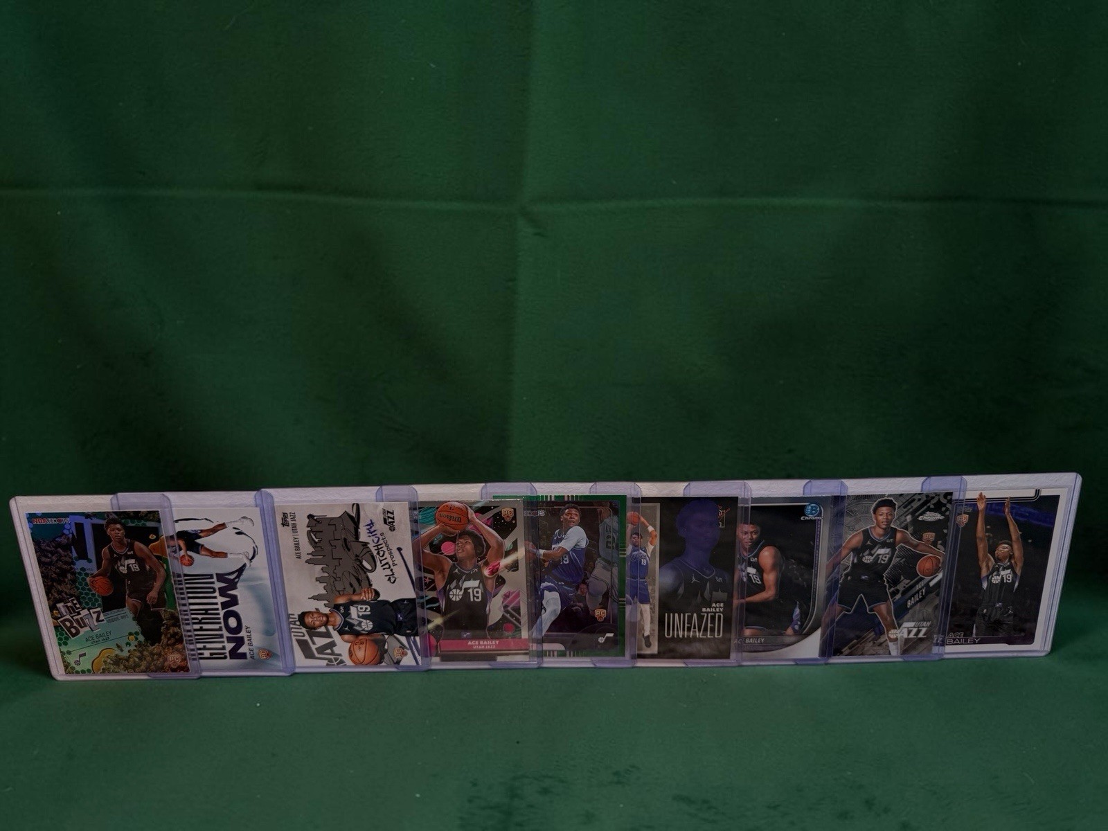 Ace Bailey 9 Rookie Card Lot RC NBA Hoops Topps Chrome Bowman U Jazz Inserts