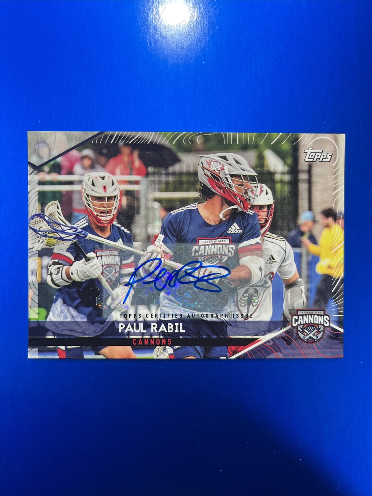 2022 Topps PLL Premier Lacrosse League PAUL RABIL AUTO, Cannons GOAT ?????