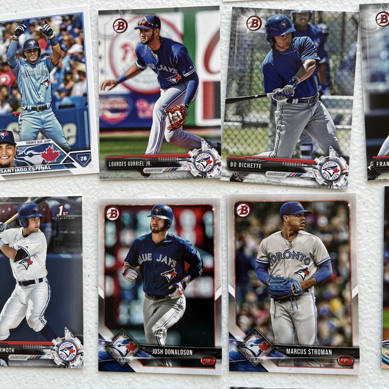 Toronto Blue Jays Cards Includes Bichette, Guerrero, Donaldson Option #1