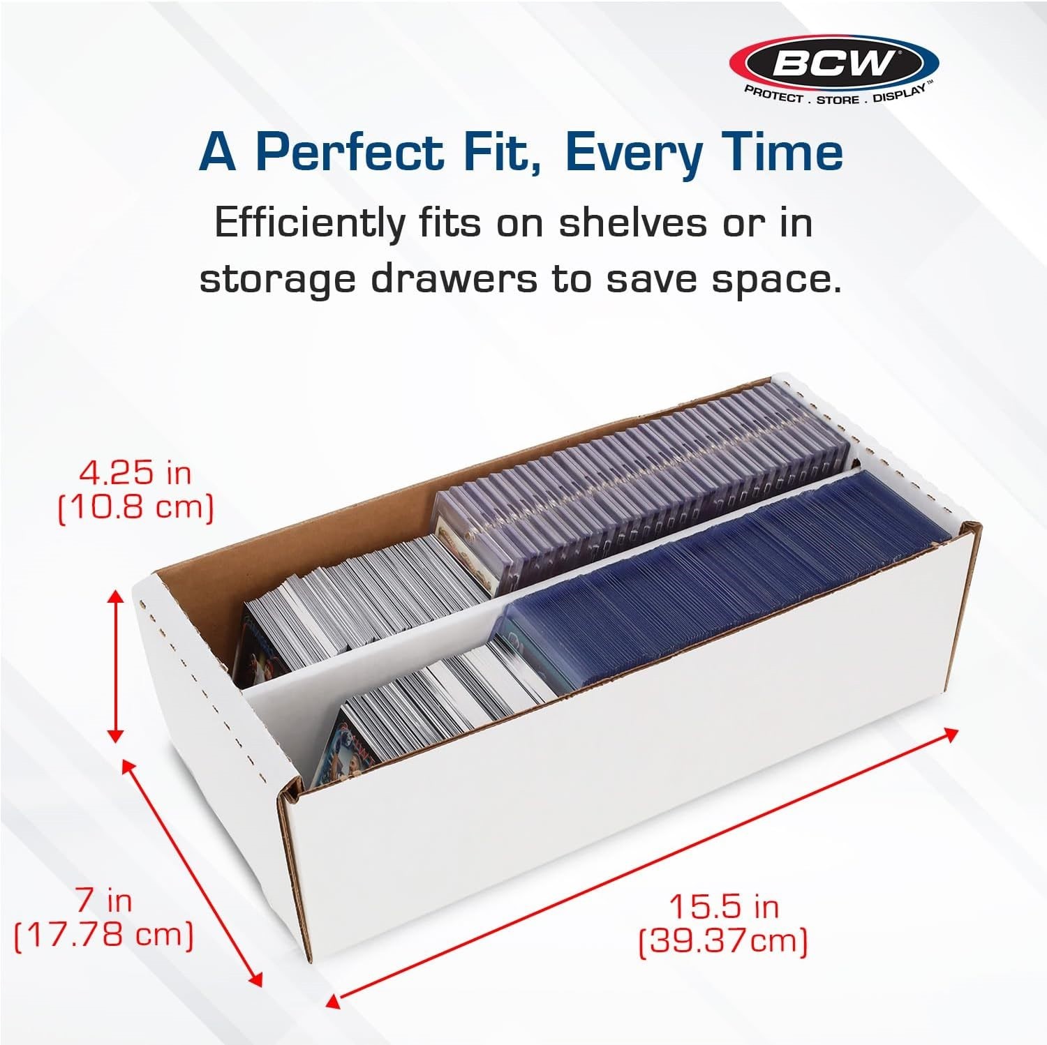 BCW 1600 Count Shoe Box Cardboard Sport Trading Gaming Card Coin NGC Storage 3×4