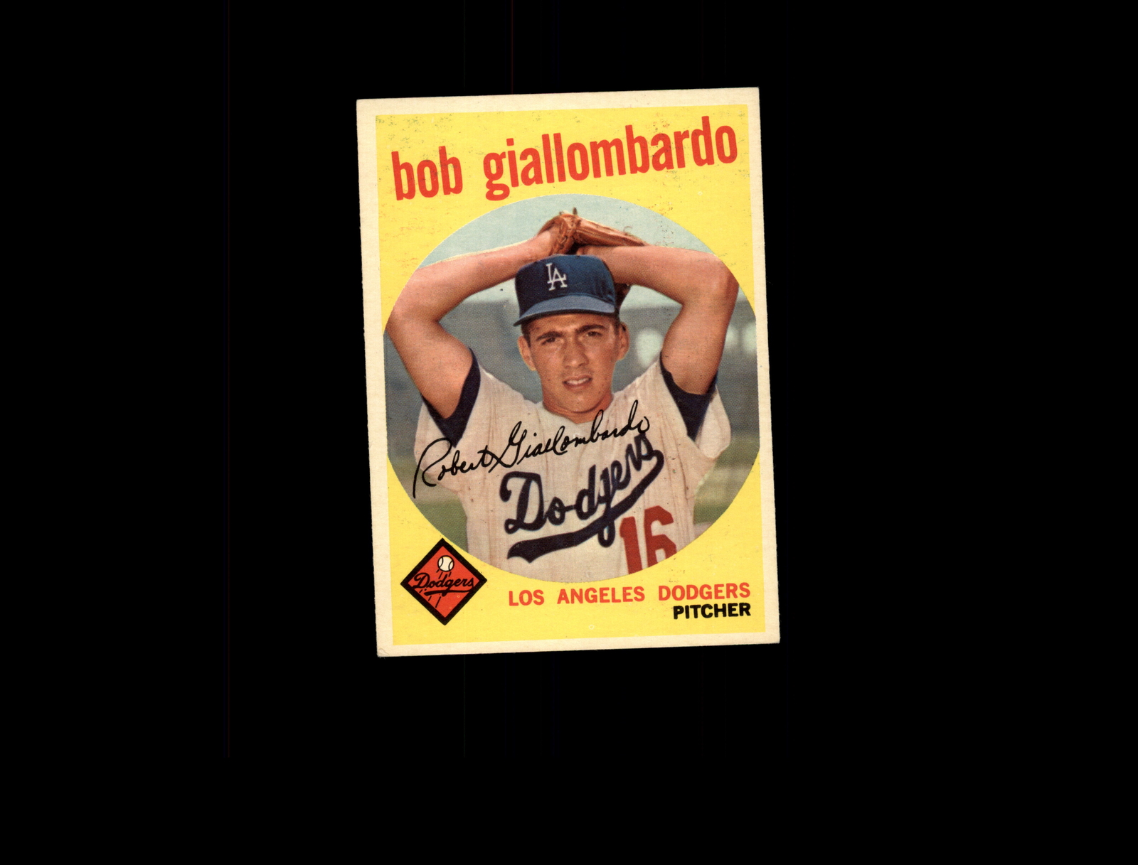 1959 Topps 321A Bob Giallombardo RC with Option Line VG-EX #D1,320591