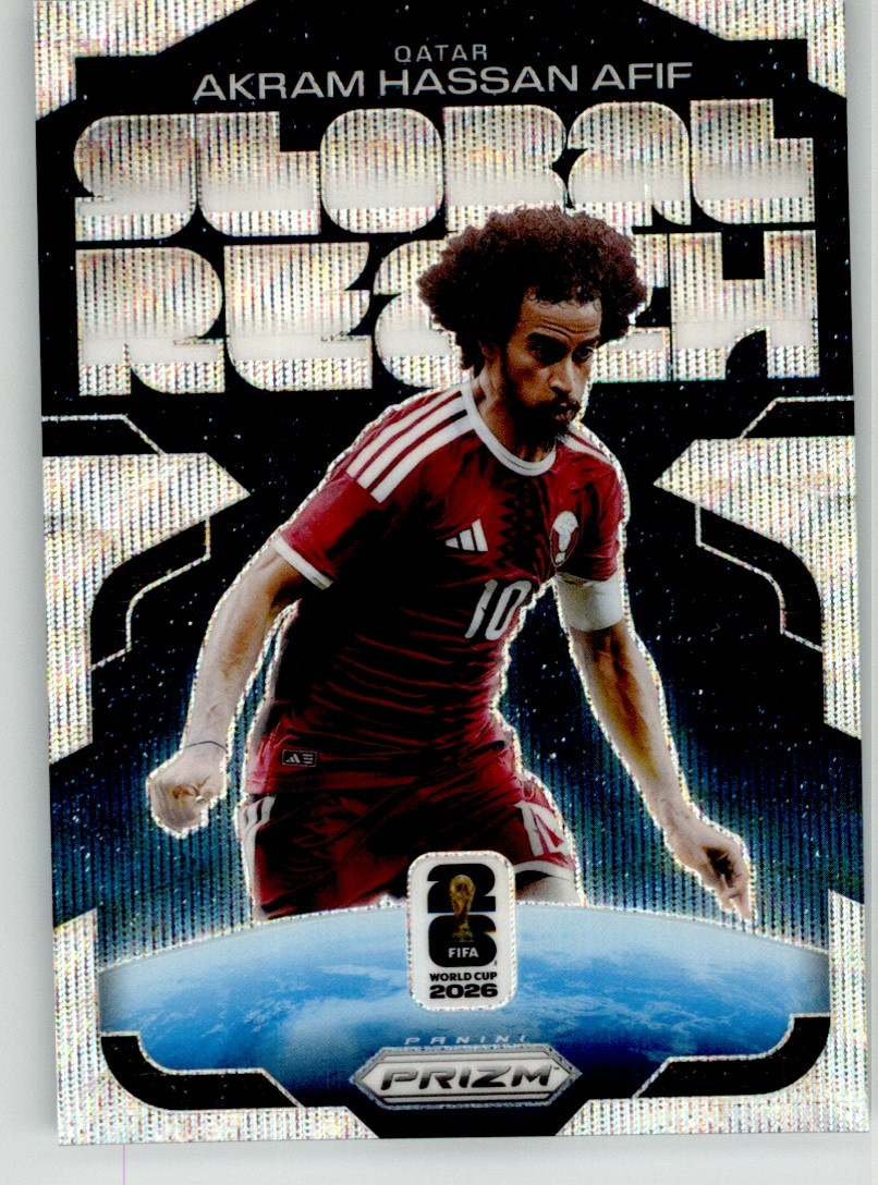 Akram Hassan Afif 2026 Panini Prizm FIFA World Cup Global Reach Wave 17 Qatar