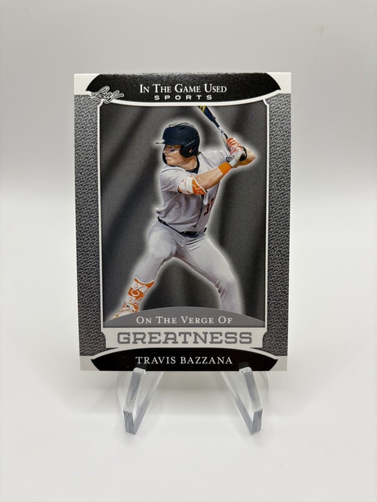 2024 Leaf In The Game Used Verge of Greatness Silver Travis Bazzana #VG-56 RC