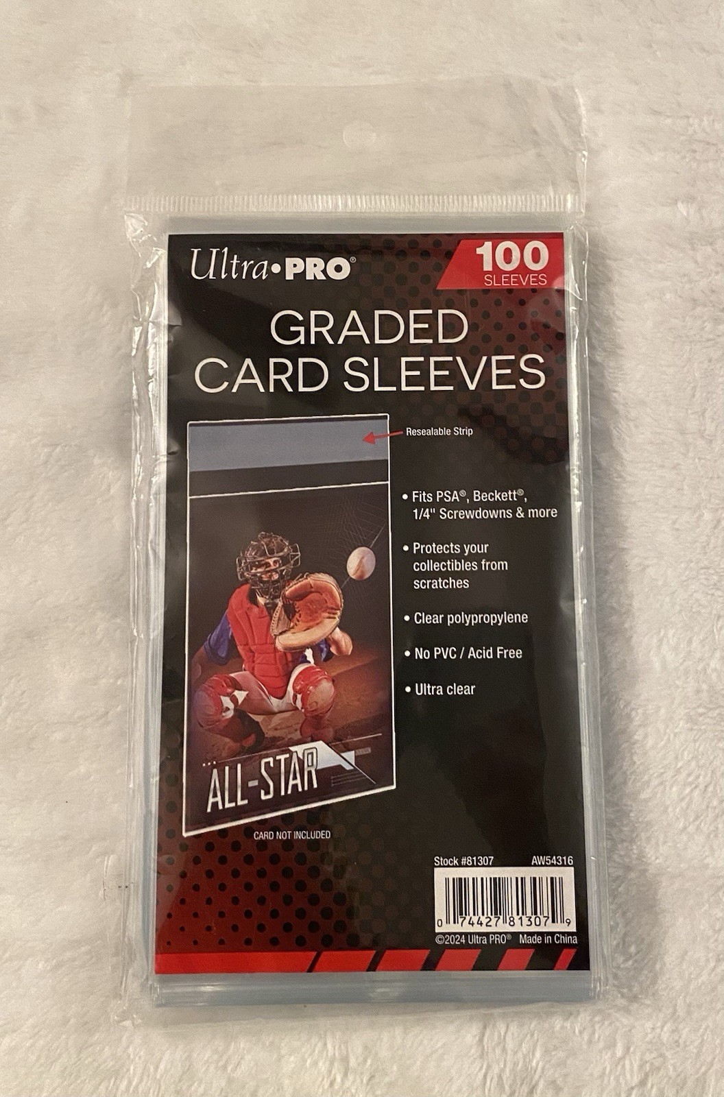 Ultra Pro Graded Card Sleeves Pack of 100 ~ Brand New