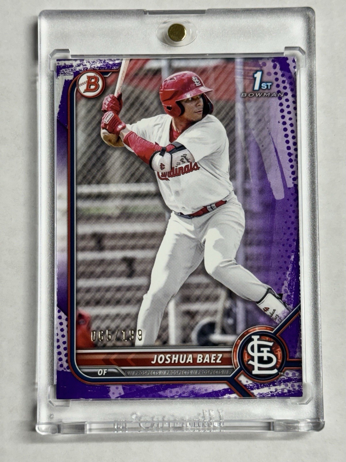 2022 Bowman – Prospects Joshua Baez #BP-112 Purple Pattern Border /199 (RC)