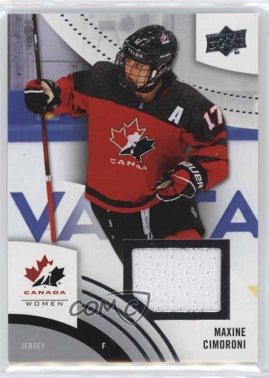 2025 Upper Deck Team Canada Juniors Jersey Maxine Cimoroni #1 1s1f
