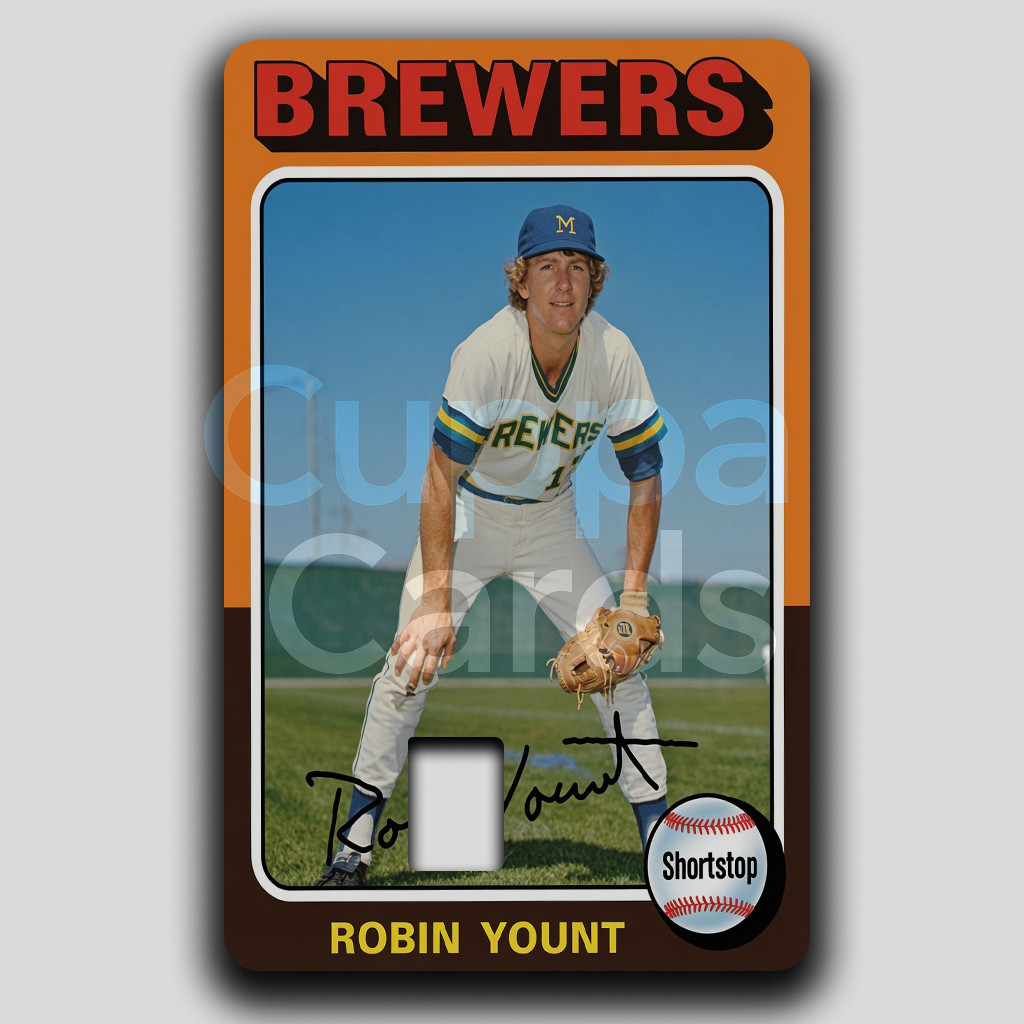 ROBIN YOUNT Baseball RC Card Sticker | Debit/Credit Card Skin | Many to Pick!