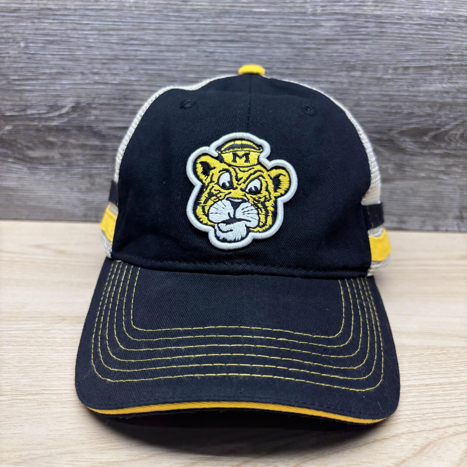 Missouri Tigers Hat Cap Snap Back Mens Black Yellow NCAA Football Trucker Mesh