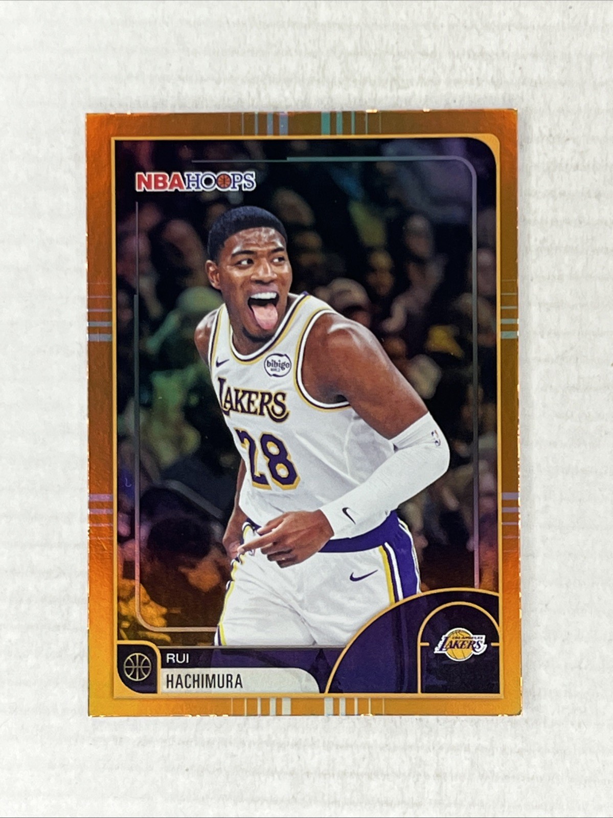 2026 NBA Hoops Rui Hachimura Los Angeles Lakers #1 Orange Parallel