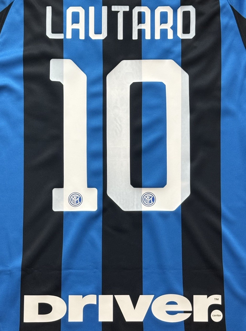 2019/20 Inter Milan Home Jersey #10 Lautaro Martinez Medium Nike Champions Kit