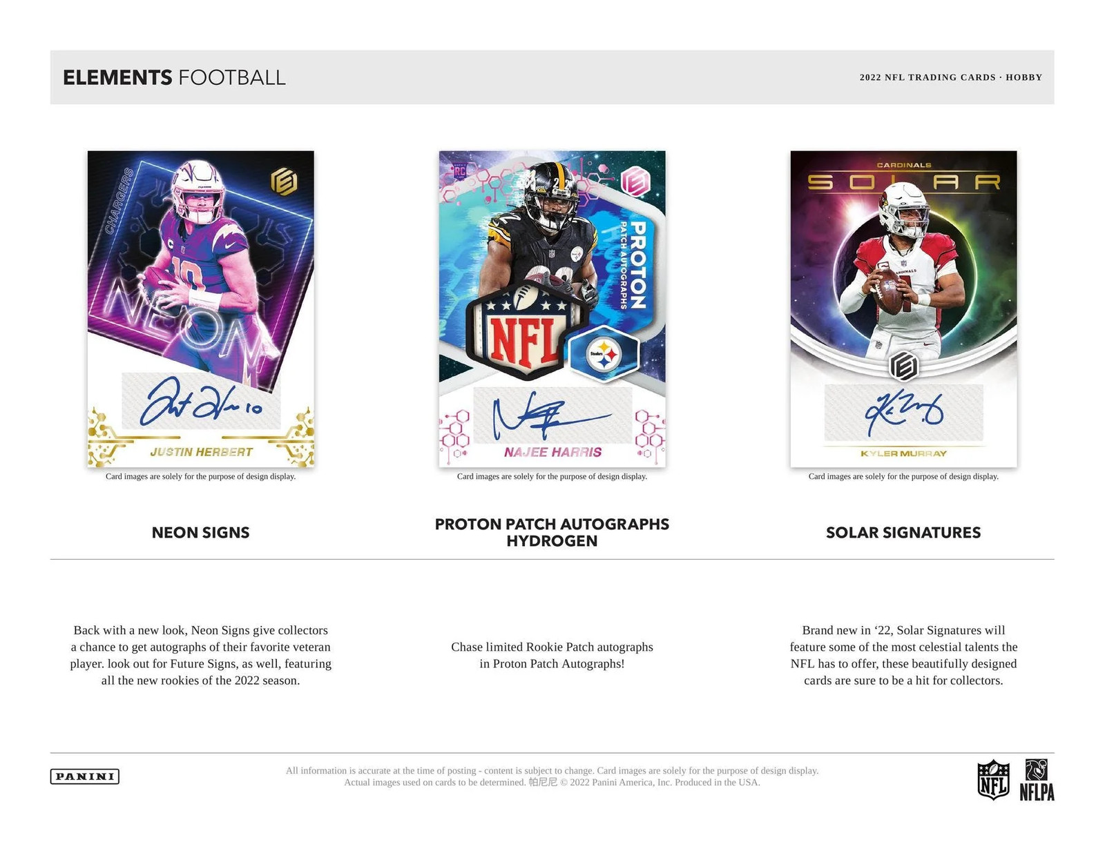 2022 Panini Elements Football Hobby Box English Factory Sealed