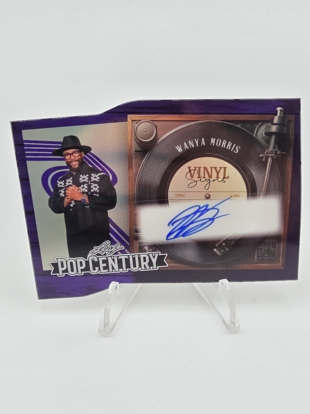 2026 Leaf Pop Century Wanya Morris Vinyl Signs Auto #4/7 Boyz II Men VS-WM1
