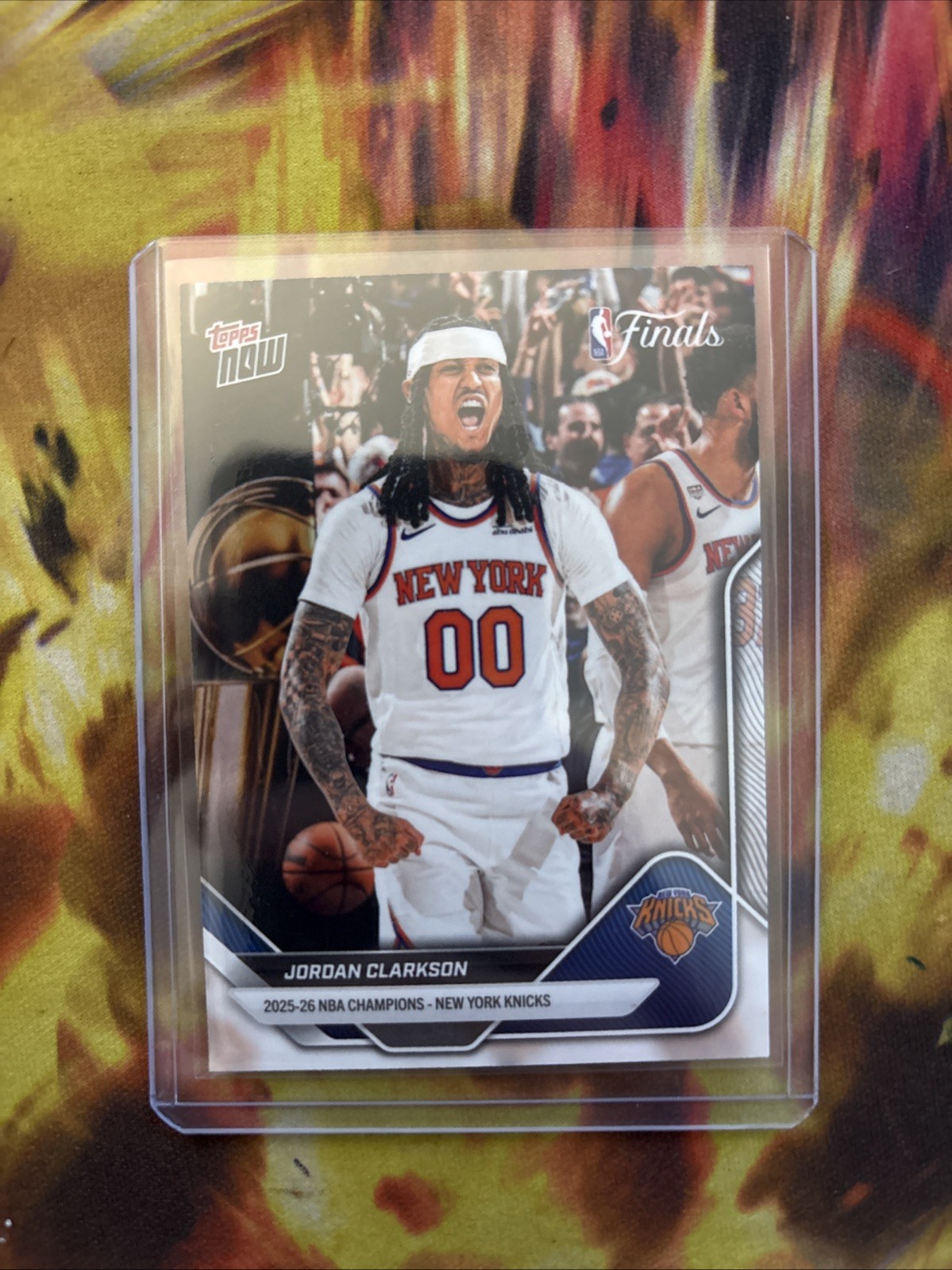 NEW Topps Now 2025-26 Jordan Clarkson C10 NBA Finals New York Knicks Card