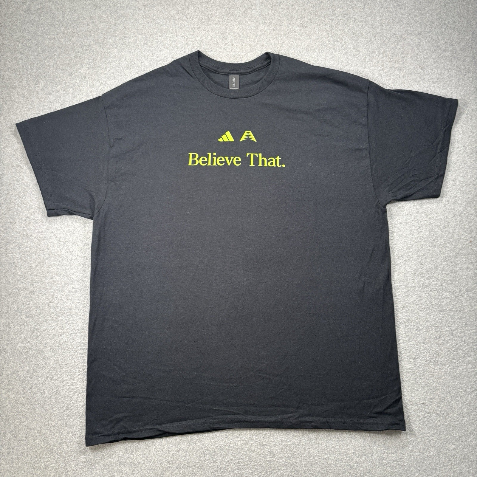 Timberwolves T Shirt Anthony Edwards Believe That Black Green Adidas XL