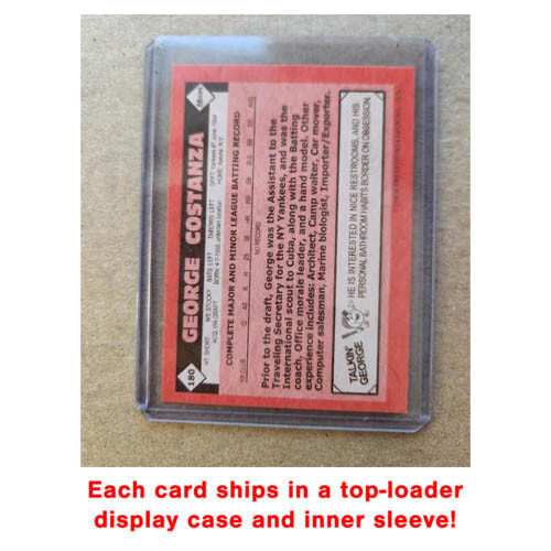 Seinfeld George Costanza and Kramer Retro Style Baseball Card NY Parody Art ACEO