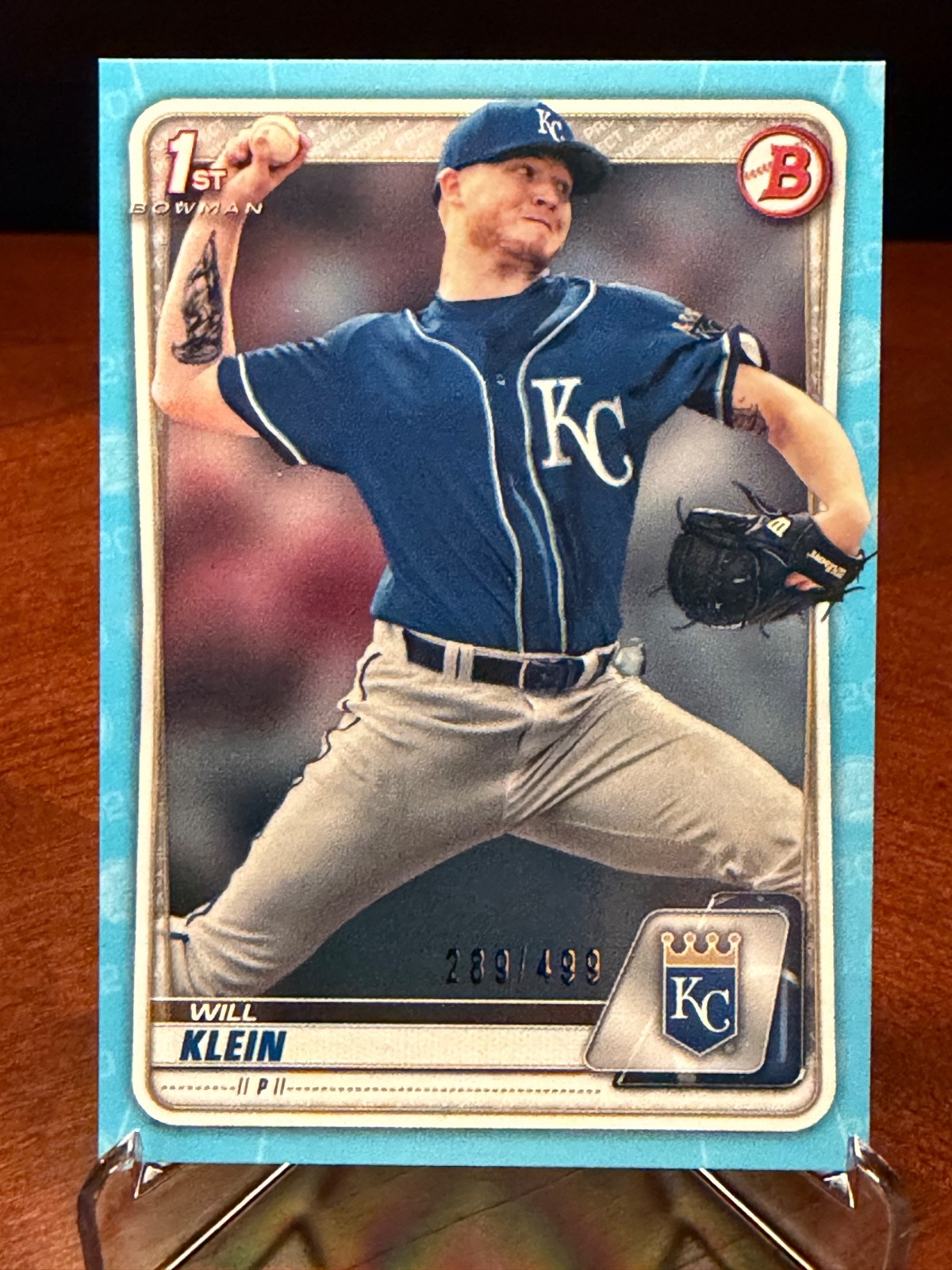 2020 Bowman Will Klein Draft 1st Sky Blue Parallel /499 #BD157 Rookie Dodgers
