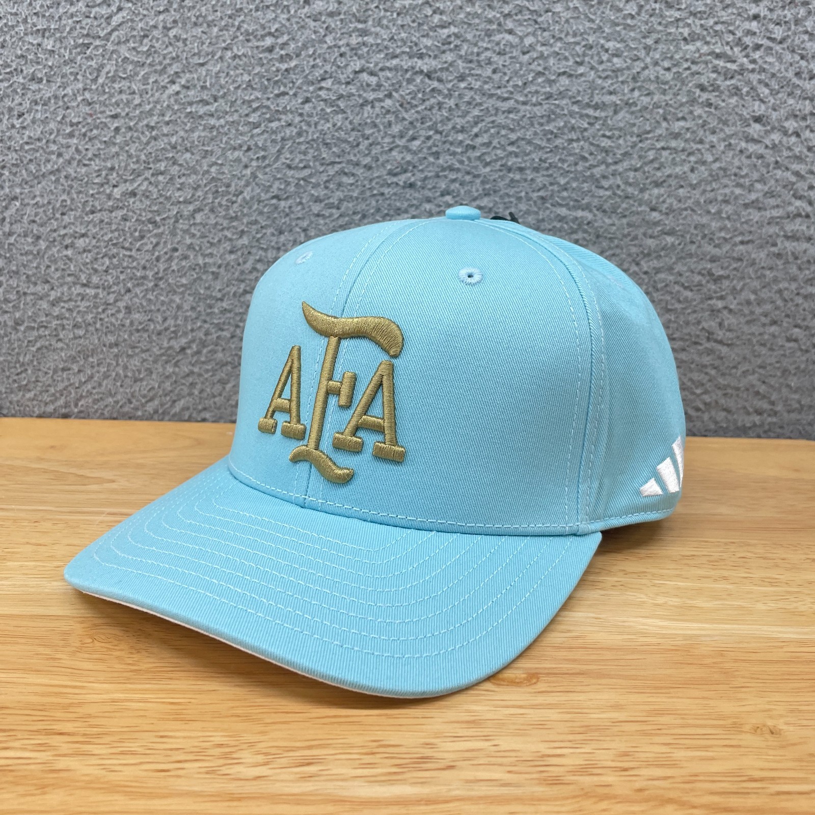 Adidas Argentina National Team 26 Hat Cap Snapback Icy Blue Adjustable OS KE1380