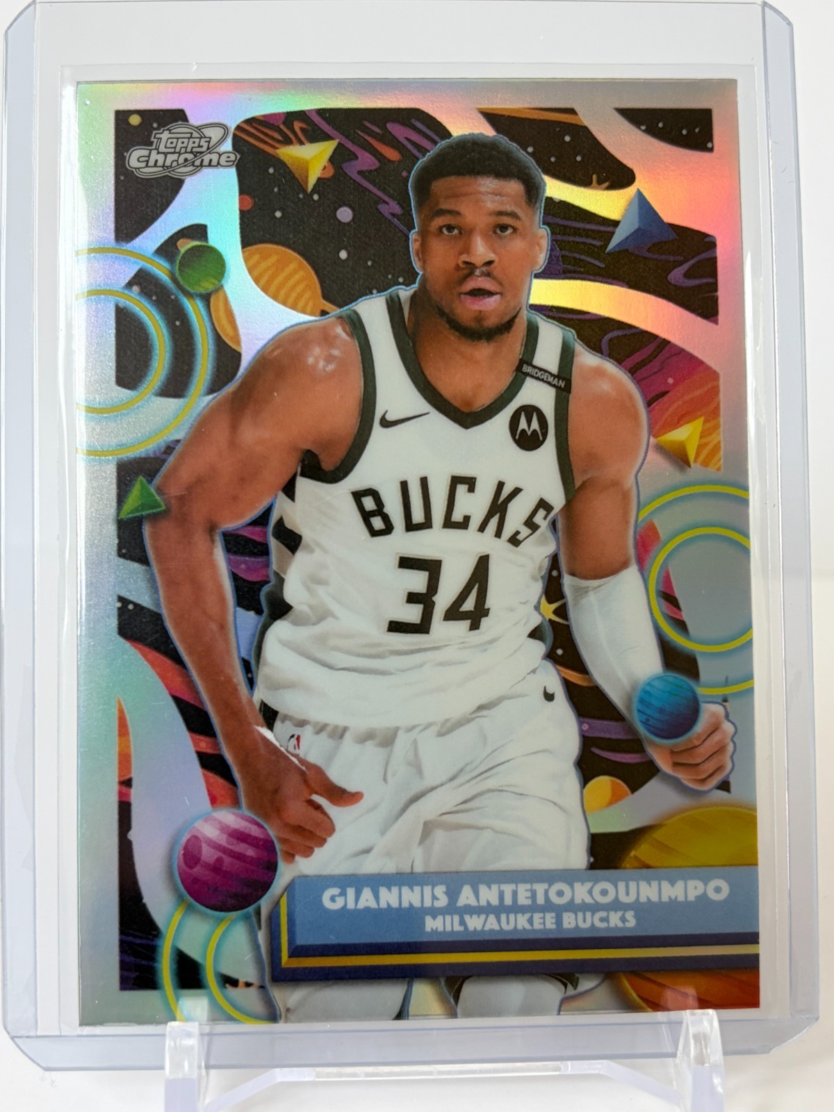 Giannis Antetokounmpo2026 Topps Cosmic Chrome #190 Refractor Bucks