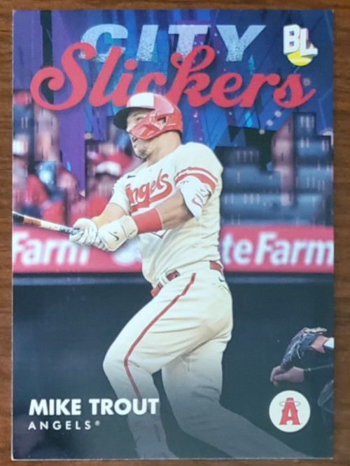 **MIKE TROUT** 2023 TOPPS BIG LEAGUE #CS-1 CITY SLICKERS! ANGELS! MVP!!