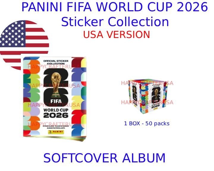 2026 Panini FIFA World Cup Sticker Album – SOFTCOVER + 1 Box * IN STOCK *