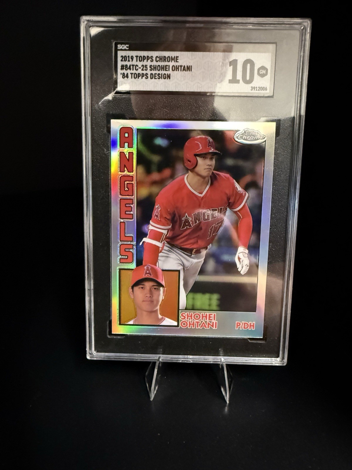 Topps 2019 Chrome 1984 Topps Insert Shohei Ohtani Angels #84TC-25 SGC 10