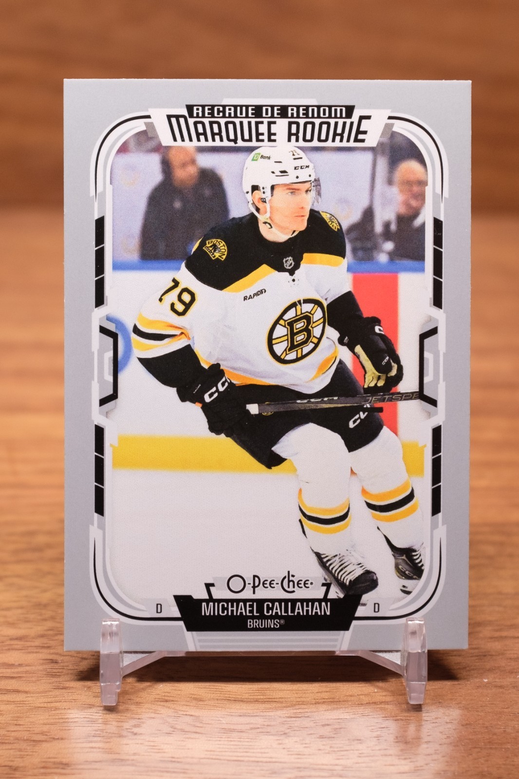 2025-26 OPC Marquee Rookie #566 Michael Callahan – Boston Bruins