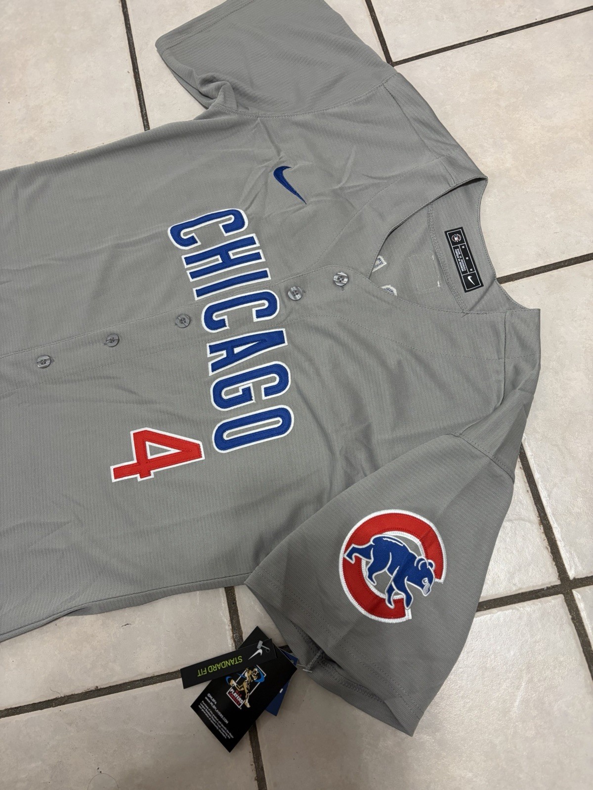 Chicago Cubs Pete Crow-Armstrong Away Gray Stitched Jersey