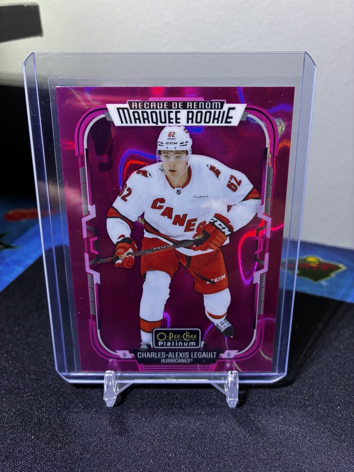 Charles-Alexis Legault 2025-26 O-Pee-Chee Platinum #291 Pink Magma
