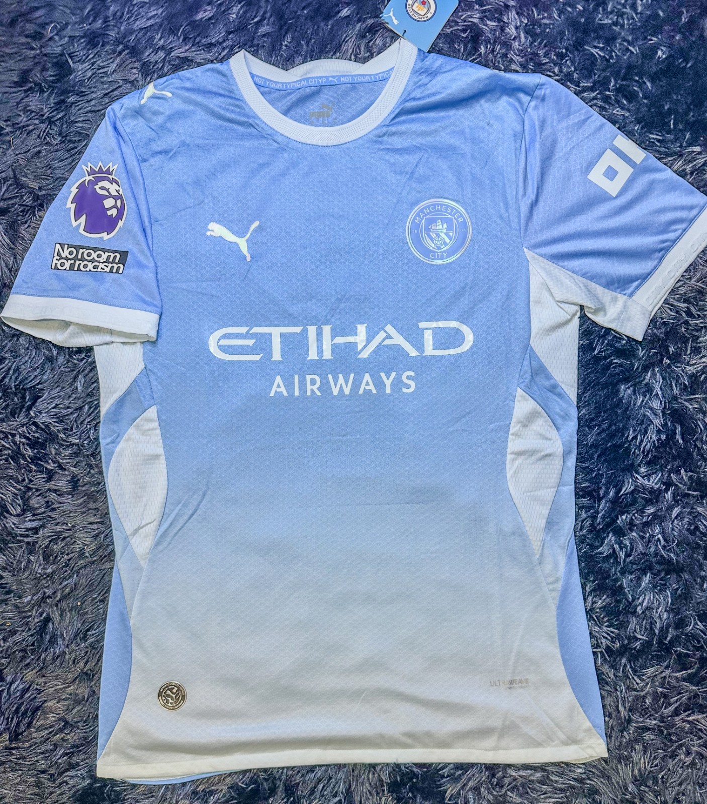 Manchester city home official replica jersey 2026/27 Halaand and J Doku. M/3XL