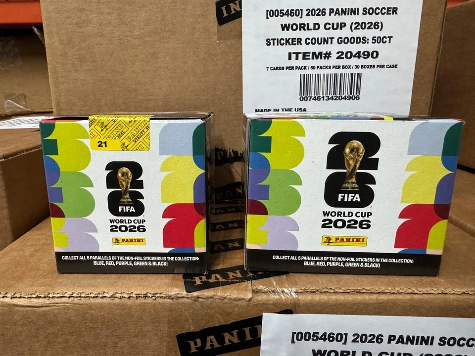 Panini FIFA World Cup 2026 Sticker Box 2 x Boxes Official – SAME DAY SHIPPING!!!