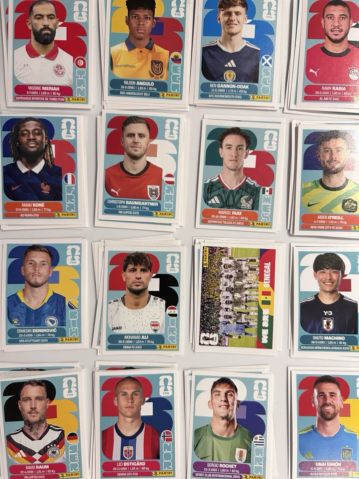 FIFA WORLD CUP 2026 PANINI SOCCER STICKERS PICK 20 COMPLETE YOUR SET