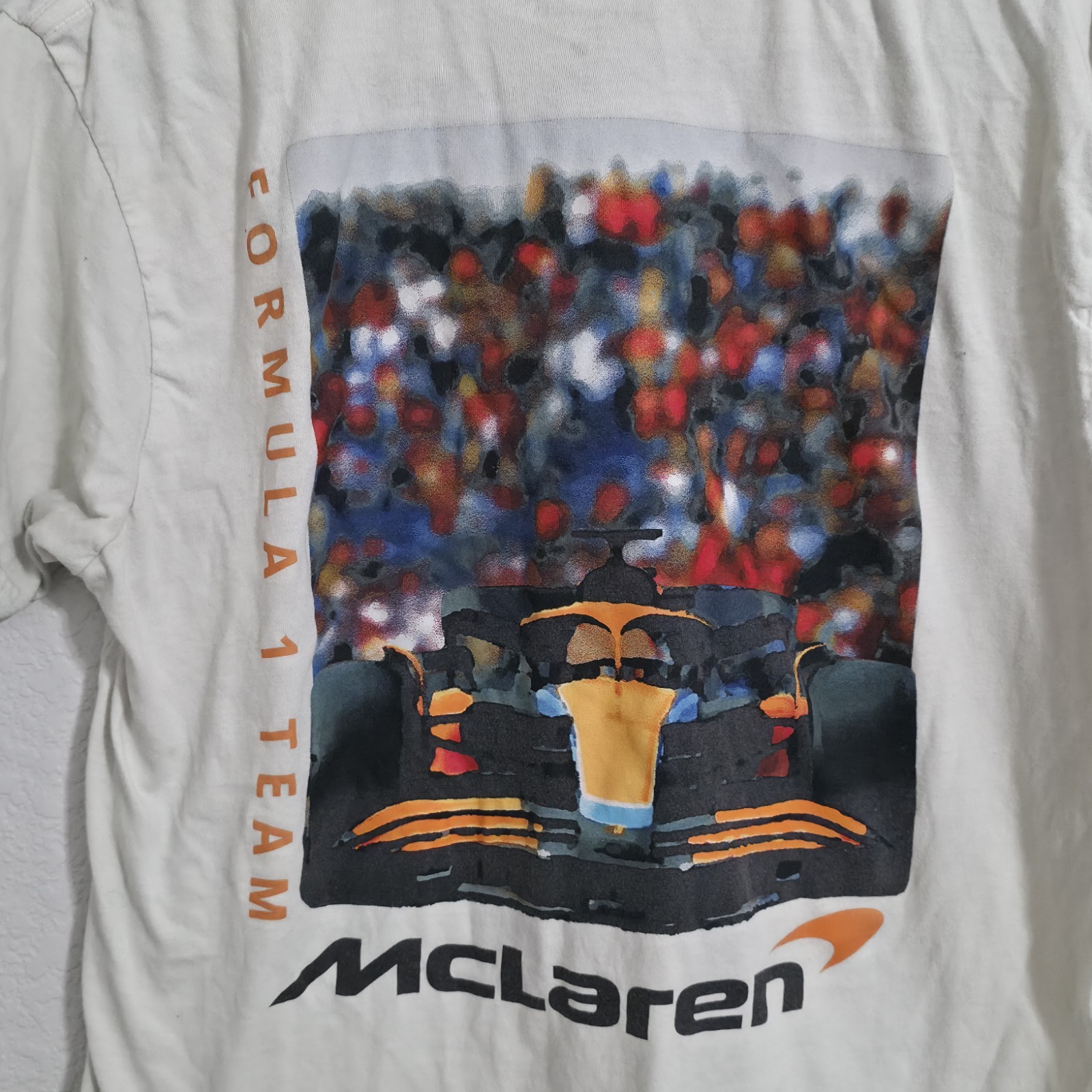 McLaren Formula 1 Team T-Shirt Mens Medium White Racing-Formula 1 Team Apparel