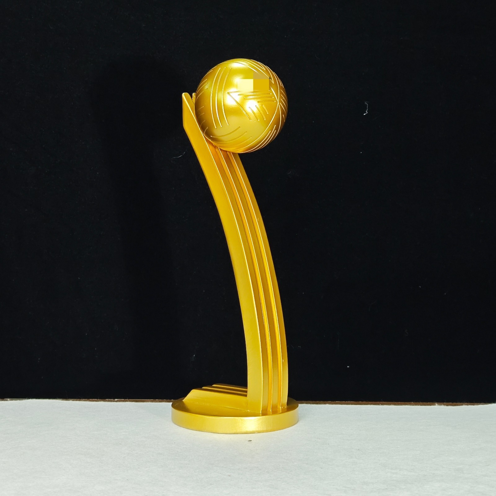 Best Football Soccer Player Gold Ball Resin Replica 36cm Trophy For Messi Fans